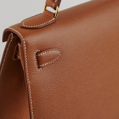 Hermes Kelly 28 Gold C Square Stamp