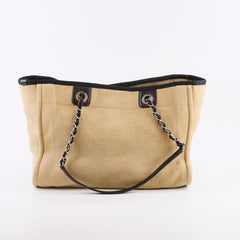 Chanel Deauville Tote PM Sand/Black