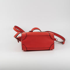 Celine Luggage Nano Red