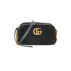 Gucci Marmont Velvet Bag Black Small