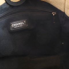 Chanel Deauville Tote PM Sand/Black
