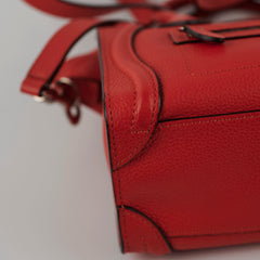 Celine Luggage Nano Red