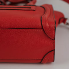 Celine Luggage Nano Red
