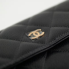 Chanel Caviar Quilted Large Wallet Black