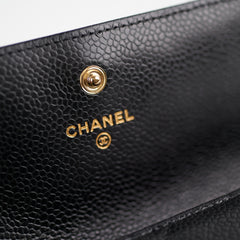 Chanel Caviar Quilted Large Wallet Black
