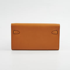 Hermes Kelly to Go B Stamp Caramel Evercolor