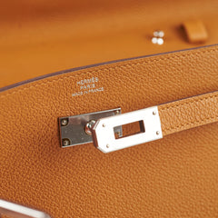 Hermes Kelly to Go B Stamp Caramel Evercolor