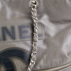 Chanel Grey Soft Calfskin Tote Bag