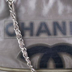 Chanel Grey Soft Calfskin Tote Bag