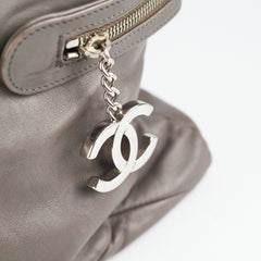 Chanel Grey Soft Calfskin Tote Bag