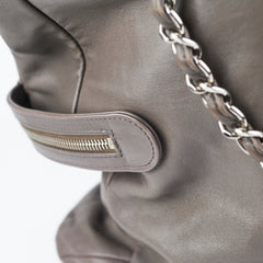 Chanel Grey Soft Calfskin Tote Bag