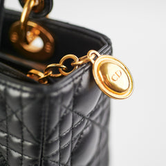 Dior Medium Lady Dior Lambskin Black