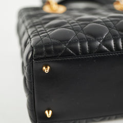 Dior Medium Lady Dior Lambskin Black