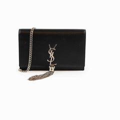 Saint Laurent Kate Tassel Wallet on Chain Black