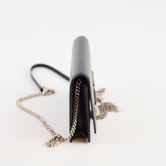 Saint Laurent Kate Tassel Wallet on Chain Black