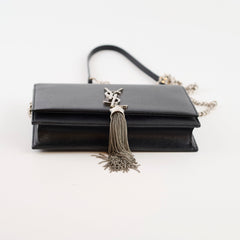 Saint Laurent Kate Tassel Wallet on Chain Black