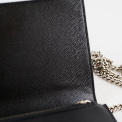 Saint Laurent Kate Tassel Wallet on Chain Black