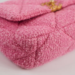 Chanel Pink Tweed Small Chanel 19