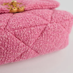 Chanel Pink Tweed Small Chanel 19