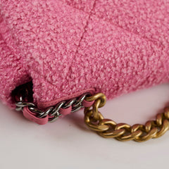 Chanel Pink Tweed Small Chanel 19