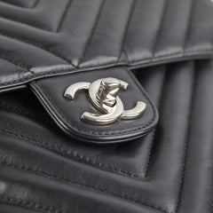 Chanel Chevron Large Urban Spirit Backpack Black