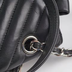Chanel Chevron Large Urban Spirit Backpack Black