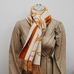 Hermes Cashmere Yellow Scarf