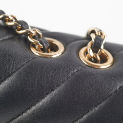 Chanel Chevron Season Flap Black