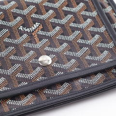 Goyard Plumet Leather Crossbody Shoulder Bag Black