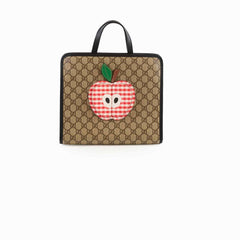Gucci Apple GG Supreme Monogram Canvas Tote