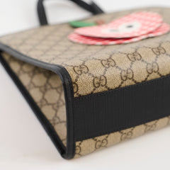 Gucci Apple GG Supreme Monogram Canvas Tote