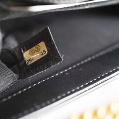 Chanel Small Boy Bag Black Chevron 25 Series