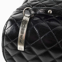 Chanel Black Distressed Calfskin Backpack