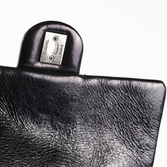 Chanel Black Distressed Calfskin Backpack