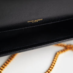 Saint Laurent Kate Medium Black Crossbody Bag
