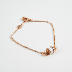 Bvlgari B.Zero 1 Bracelet Pink Gold White Ceramic