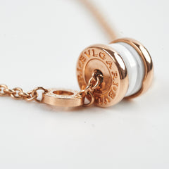 Bvlgari B.Zero 1 Bracelet Pink Gold White Ceramic