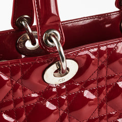 Deal of the Week - Dior Large Lady Dior Patent Red
