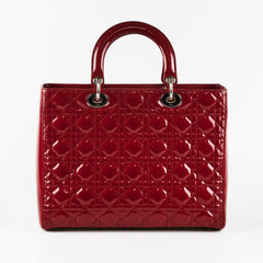 Deal of the Week - Dior Large Lady Dior Patent Red