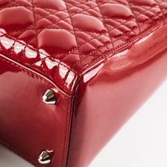 Deal of the Week - Dior Large Lady Dior Patent Red