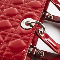 Deal of the Week - Dior Large Lady Dior Patent Red