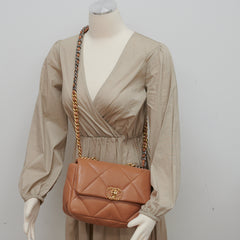 Chanel 19 Small Caramel