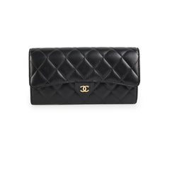 Chanel Long Wallet Black