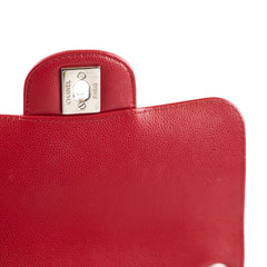 Chanel Caviar Chevron Mini Square Red
