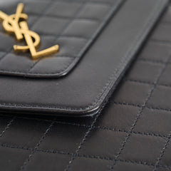 Saint Laurent Gaby Envelope Satchel Black