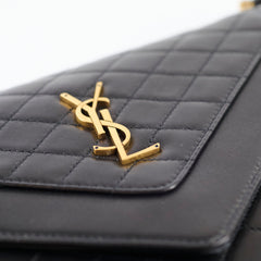 Saint Laurent Gaby Envelope Satchel Black