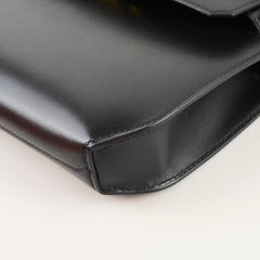 Hermès Hermes Kelly Depeches 25 Tadelakt Noir Black(U Stamp)
