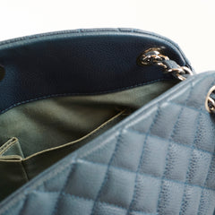 Chanel Mademoiselle Bowling Bag Blue