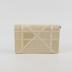 Christian Dior Mini Patent Diorama Ivory