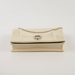 Christian Dior Mini Patent Diorama Ivory